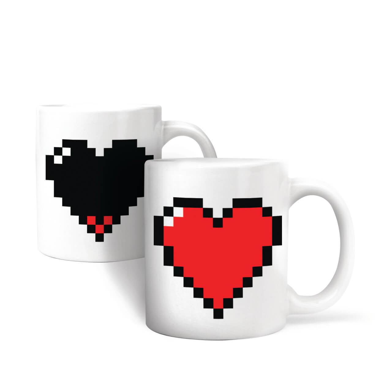 Pixel heart - Mug thermosensitif* Kikkerland